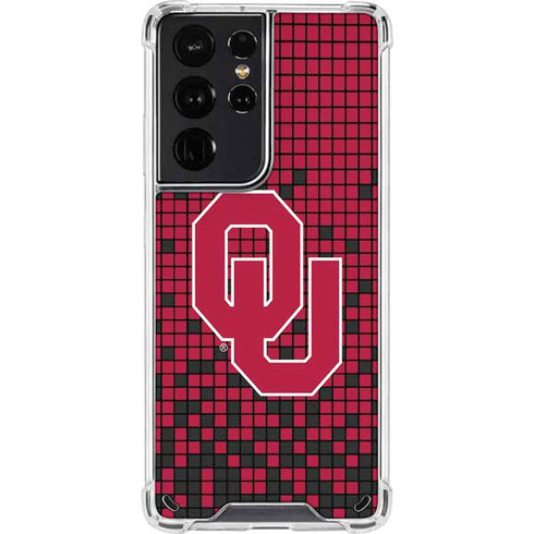 University of Oklahoma Sooners Red Digi Galaxy S21 Ultra 5G Clear Case